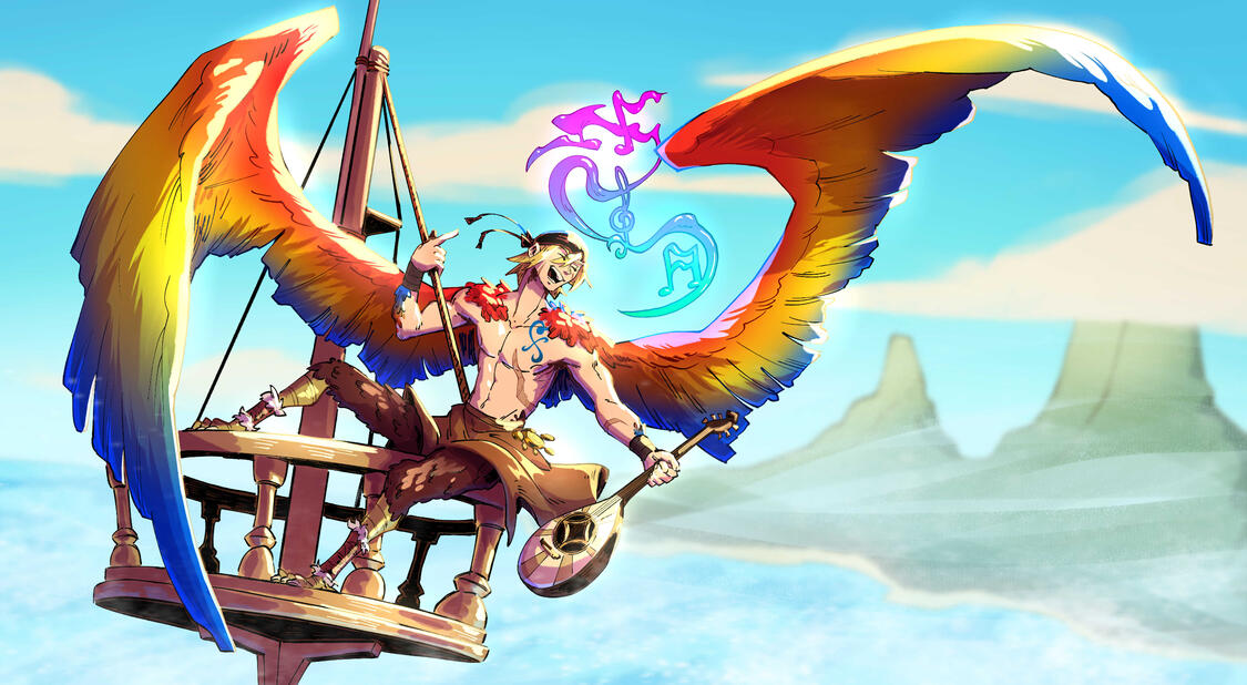 Full body in a background